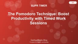 Pomodoro Timer App Guide: Boost Focus & Productivity by 40% in 2025